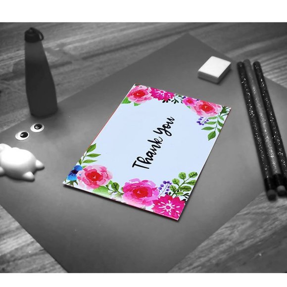 Beautiful Floral Thank you cards set - Picture 4 of 7